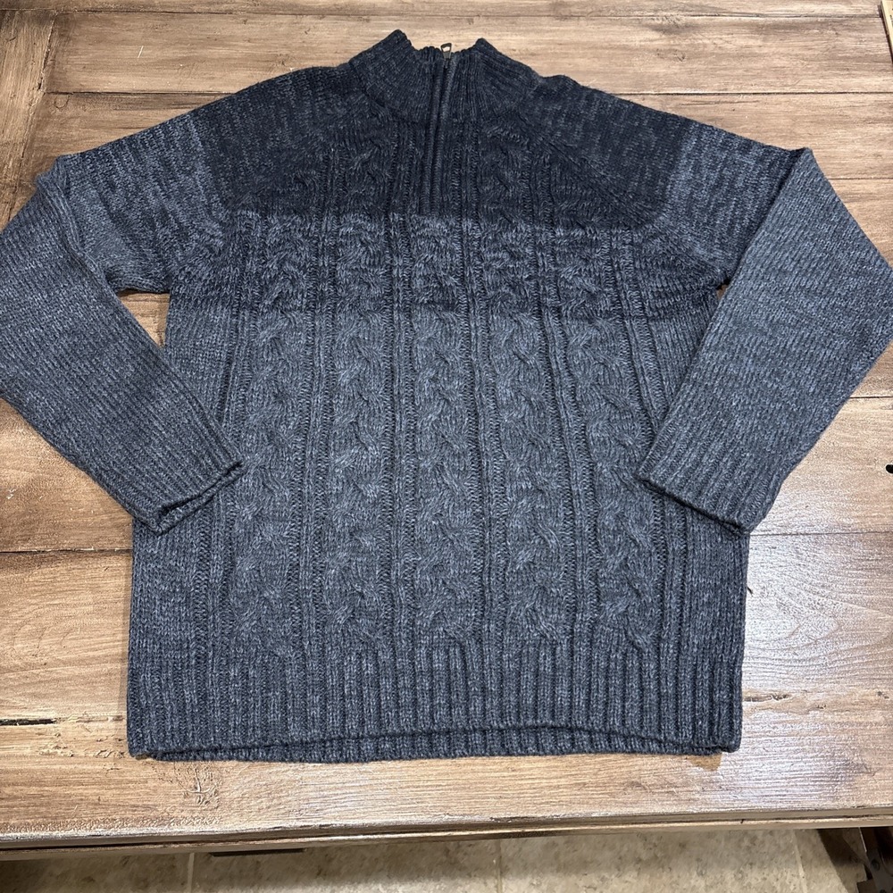 Original Weatherproof Vintage Mens Sweater Size XLblue1/4 Zip Pullover Casual